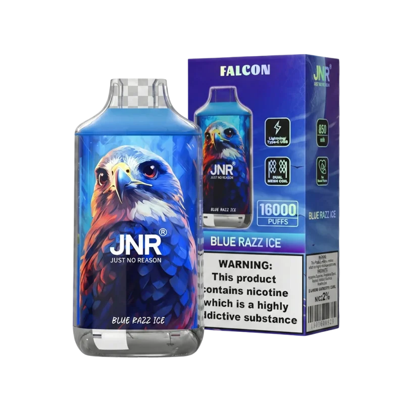 jnr falcon 16k-blue razz ice-package