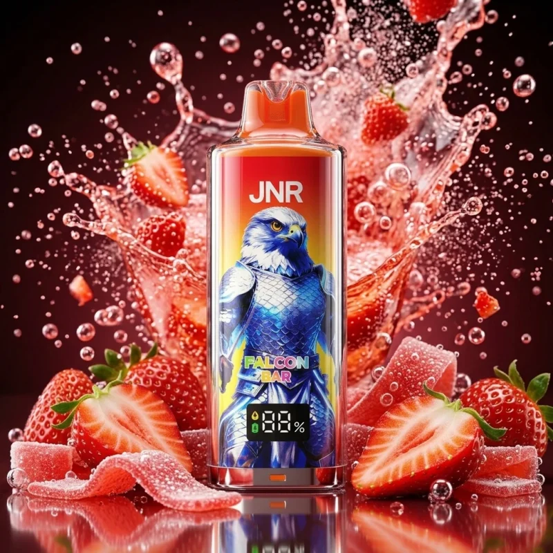 JNR Falcon Bar 48K - Fizzy Strawberry Strips