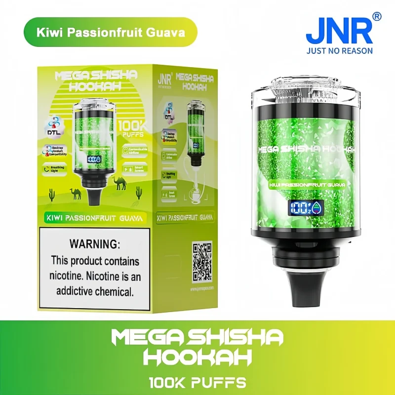 JNR Mega Shisha Hookah 100K - Kiwi Passionfruit Guava