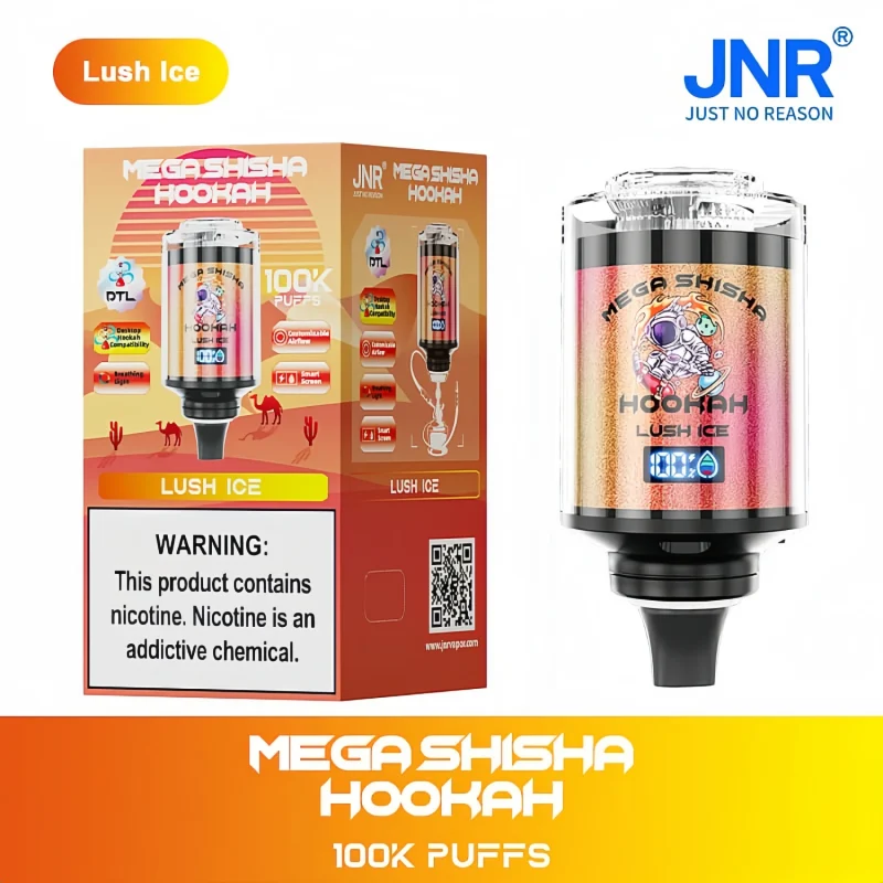 JNR Mega Shisha Hookah 100K - Lush Ice