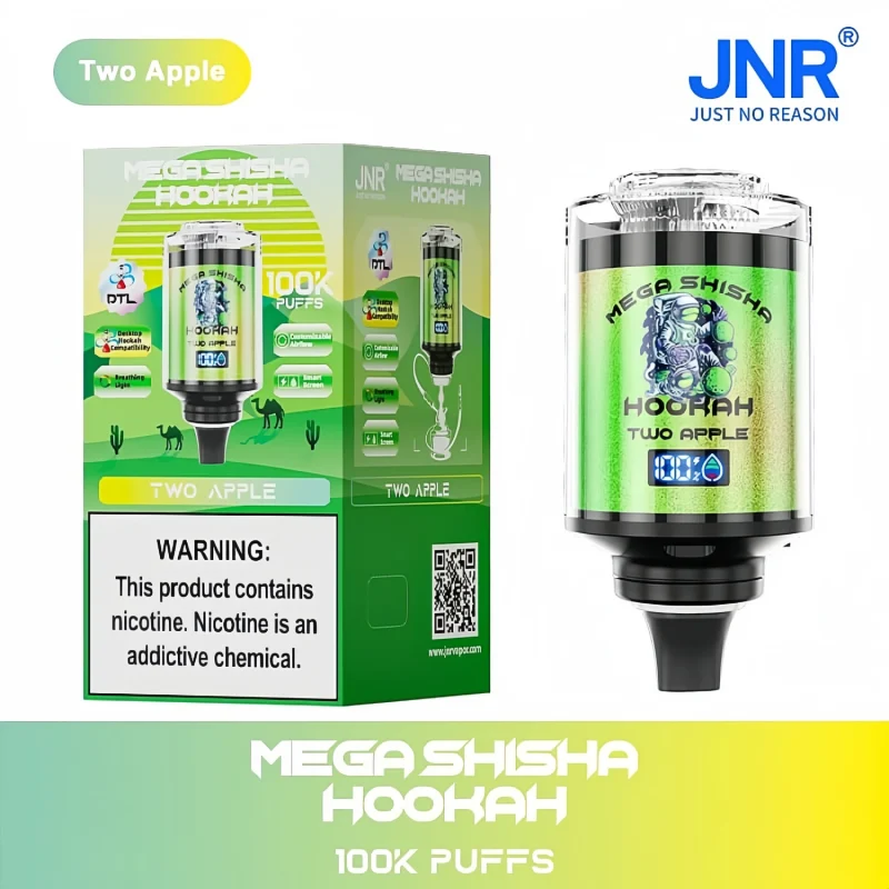 JNR Mega Shisha Hookah 100K - Two Apple